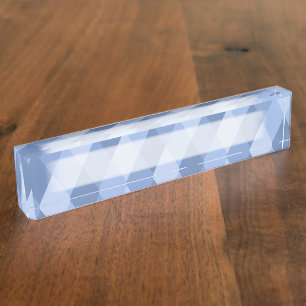 Blue Shades Rhombus And Hexagon Pattern Nameplate