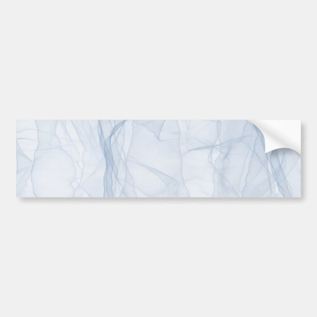 Blue Shadow Pattern Bumper Sticker (Front)