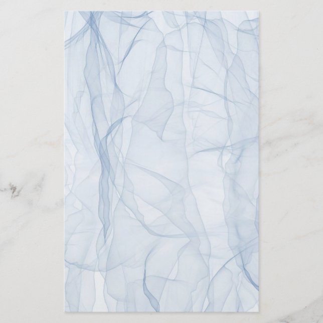 Blue Shadow Pattern Stationery (Front)
