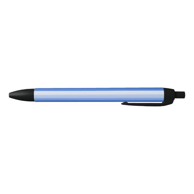 Blue shadow stripes black ink pen (Bottom)