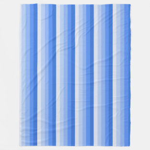Blue shadow stripes fleece blanket