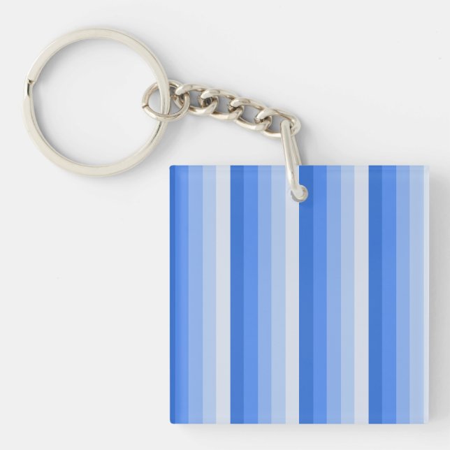 Blue shadow stripes key ring (Front)