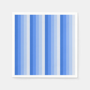 Blue shadow stripes napkin
