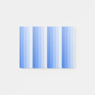 Blue shadow stripes post-it notes