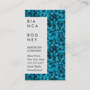 Blue Shapes Corporate Business Card