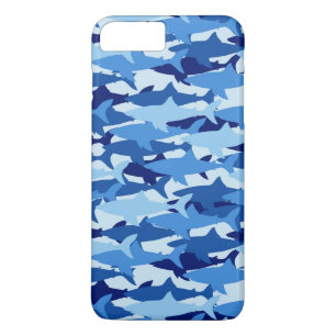 Blue Shark Pattern Case-Mate iPhone Case