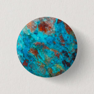 Blue Shattuckite 3 Cm Round Badge