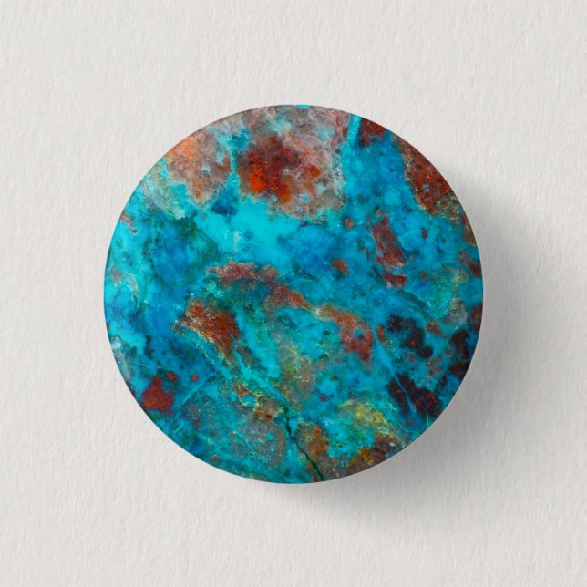 Blue Shattuckite 3 Cm Round Badge (Front)