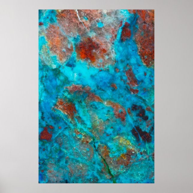 Blue Shattuckite Poster (Front)
