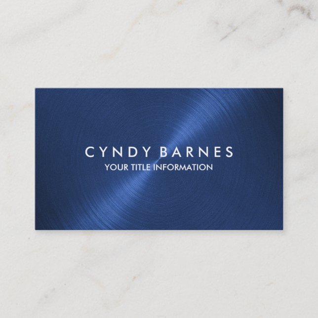 Blue Sheen Business Card (Front)