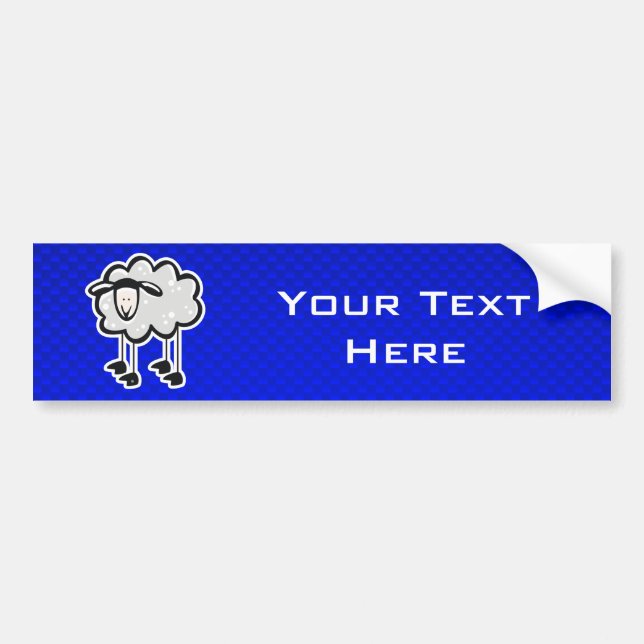 Blue Sheep Bumper Sticker (Front)