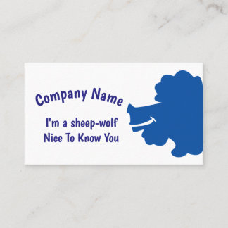 Blue Sheep Wolf Business Card