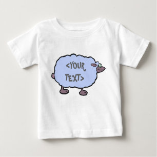 Blue Sheep, <YOUR TEXT> Baby T-Shirt