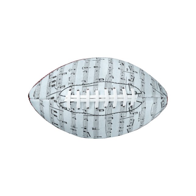 Blue Sheet Music Football (Front)