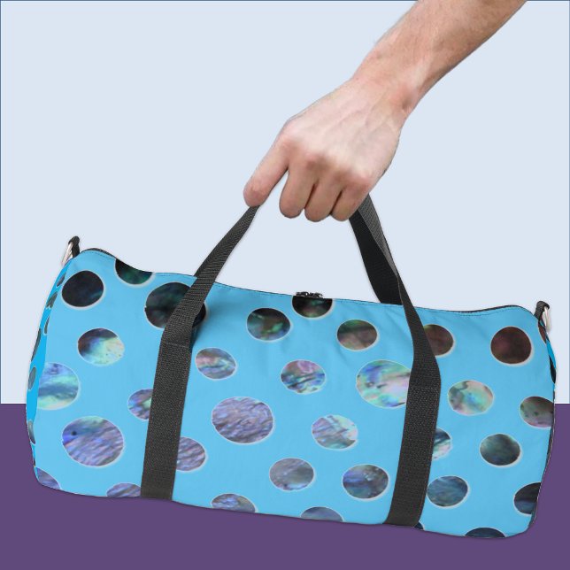 Blue Shell Cutout Spots Duffle Bag (Creator Uploaded)