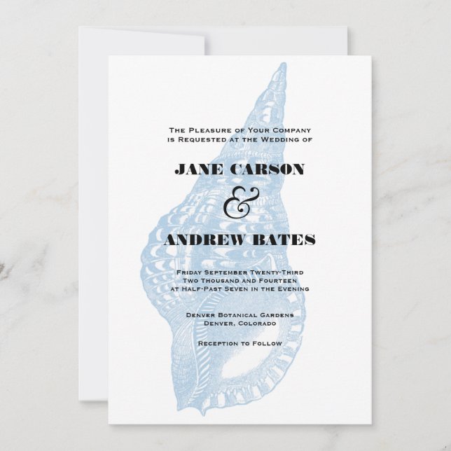 Blue Shell Invitation (Front)