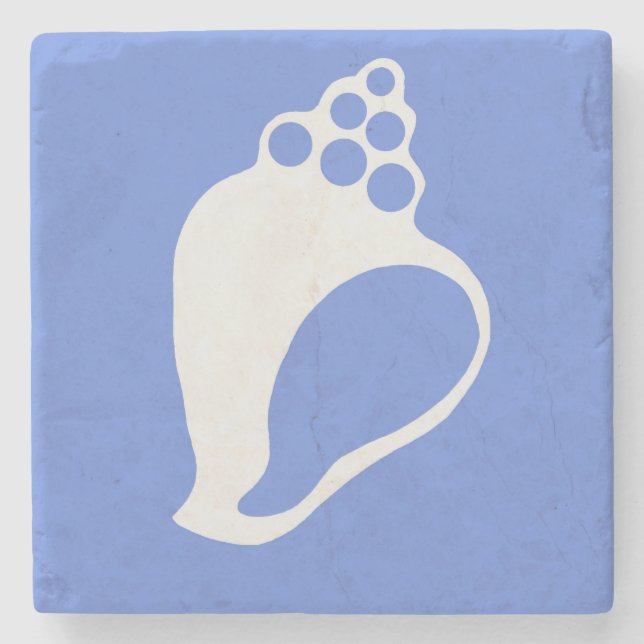 Blue Shell Stone Coaster (Front)