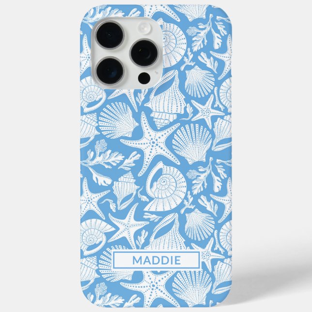Blue Shells Personalised Case-Mate iPhone Case (Back)