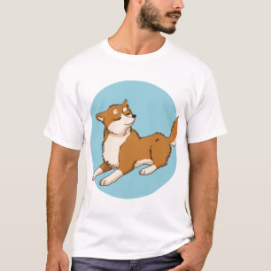 Blue shiba design. T-Shirt