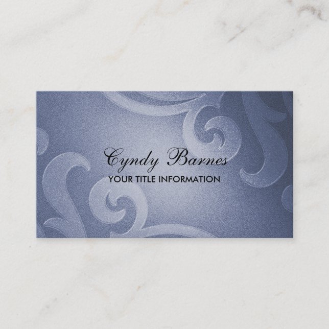 Blue Shimmer Business Card (Front)