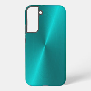 Blue shiny faux metal samsung galaxy case