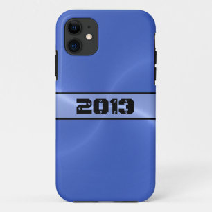 Blue Shiny Stainless Steel Metal 2 Case-Mate iPhone Case