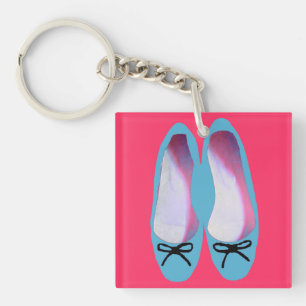 Blue shoes key ring