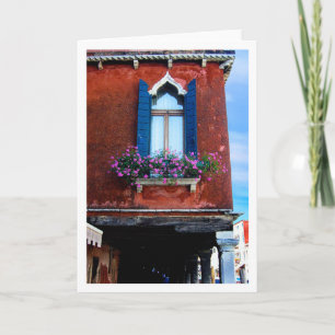 Blue Shutters Murano Card