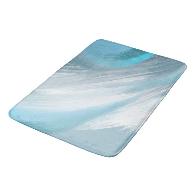 blue shy modern decoration bath mat (Angled)