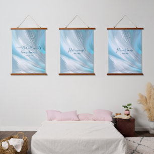 blue shy modern decoration hanging tapestry