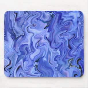 Blue silk abstract mouse pad
