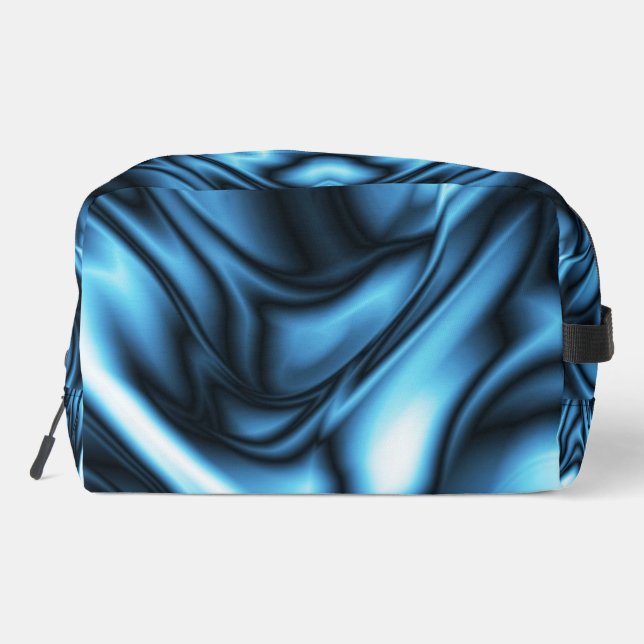 Blue Silk Dopp Kit (Back)