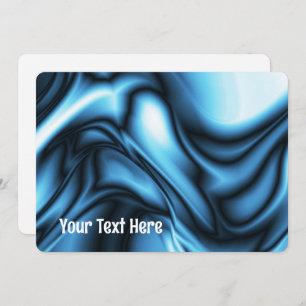 Blue Silk Invitation