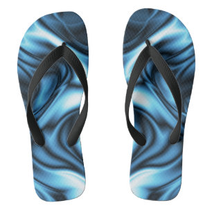 Blue Silk Jandals