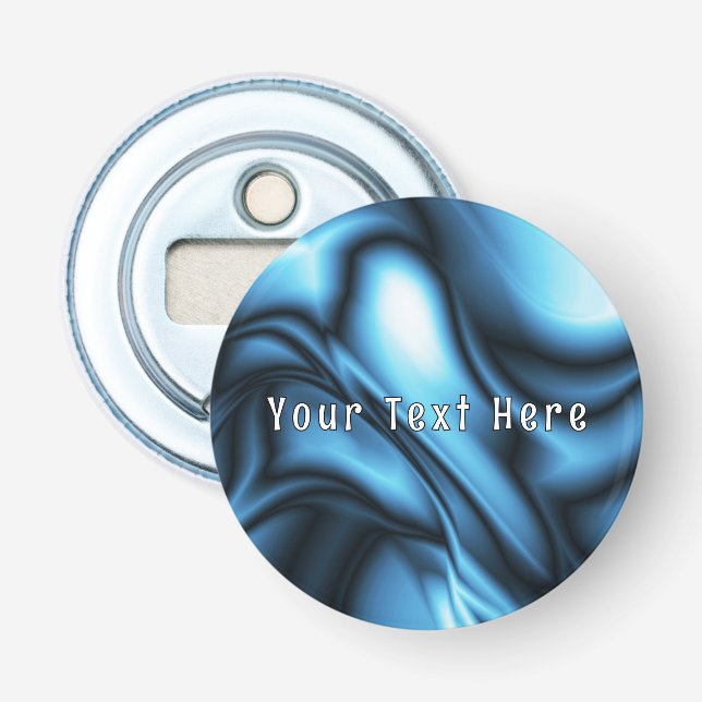 Blue Silk wave Bottle Opener (Front)