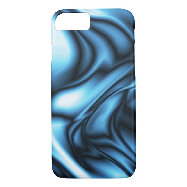 Blue Silk wave Case-Mate iPhone Case (Back)