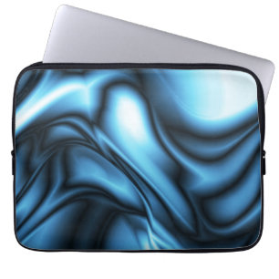 Blue Silk wave Laptop Sleeve