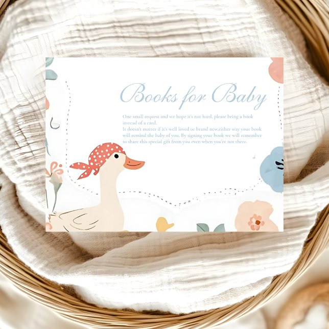 Blue Silly Goose Baby Books for Baby  Enclosure Card (Creator Uploaded)