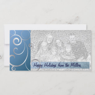 Blue & Silver Holiday Swirls