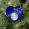 Blue Silver Snowflake Volleyball Personalised