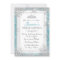 Blue Silver Winter Wonderland Sweet 16 Invitation