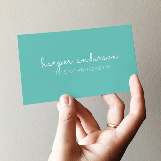 Blue Simple Modern Professional Business Card (Creator Uploaded)