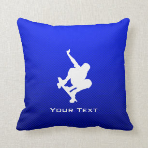 Blue Skateboarding Cushion