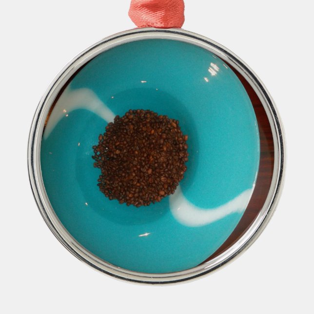 Blue  Skeezer Metal Tree Decoration (Front)