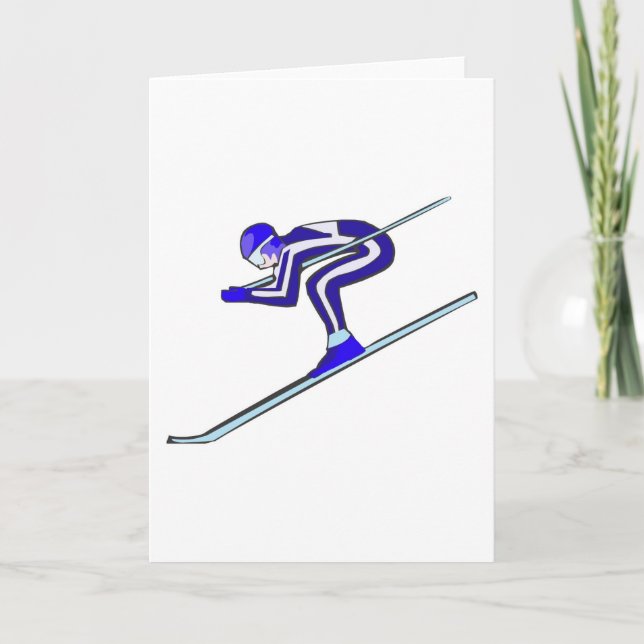 Blue Ski Fast Card (Front)