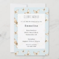 Blue Skies & Butterflies Birthday