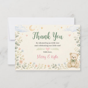 Blue Skies & Butterflies Thank You Card