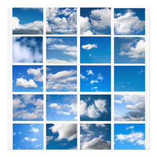 Blue skies photo print