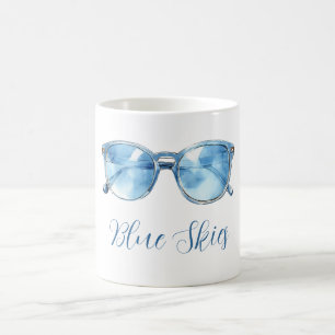 Blue Skies Sunglasses Coffee Mug