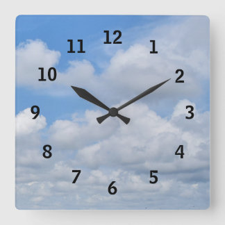 Blue Skies Wall Clock